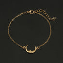 Trendy Multi-layer Anklet Moon Star Pearl Pendant Chain Anklet Bohemian Jewelry for Women