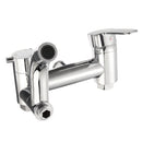 Modern Chrome Bathroom Filler Shower Bath Sink Hand Held Wall Mounted Mixer Tap Faucet
