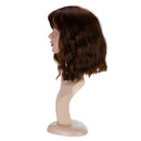 Black Finger Wave Wig Women Halloween Cosplay Curly Mid Synthetic Hair Short Wig