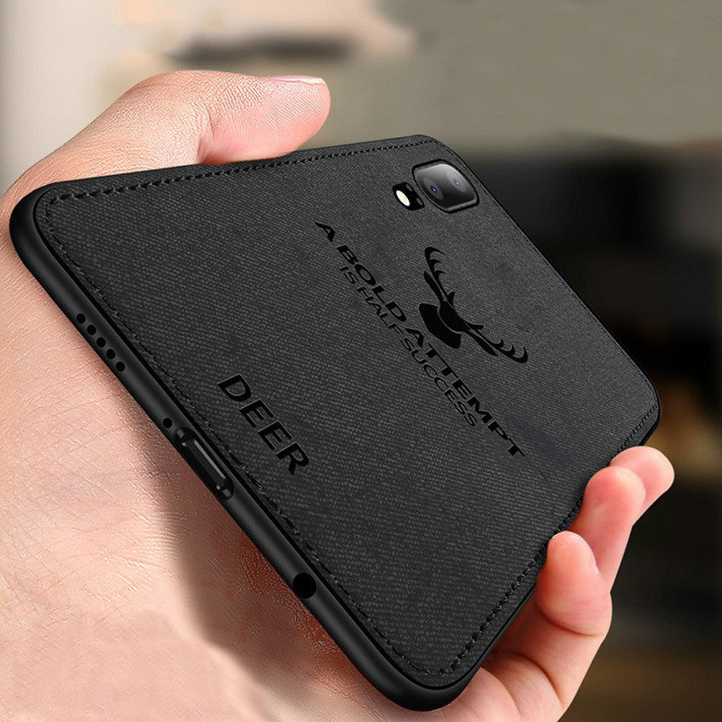 BAKEEY Deer Shockproof Cloth&TPU Protective Case For Xiaomi Redmi 7