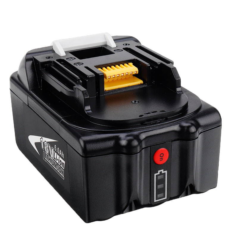 Upgrade Vertical LED MAK-18B-Li 18V Li-Ion 3.0Ah-6.0Ah Battery Replacement Power Tool Battery For Makita BL1830 BL1840 BL1850 BL1860 Makita 18V Tools