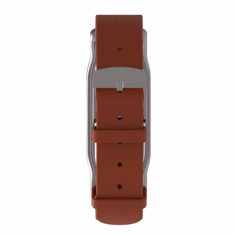 Mijobs Leather Bracelet Replacement for Xiaomi MiBand 2 Wrist Strap Smartband