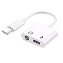 Bakeey 2 in 1 Type C to 3.5mm Headphone Audio Jack & Type C Charging Adapter Cable For Huawei P30 Pro Mate 30 Xiaomi Mi9 9Pro S10+ Note 10 5G