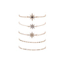 European And American Fashion New Full Diamond Cool Bracelet Set Ornament