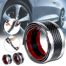 Car Stickers Carbon Fiber Red Rubber Door Sill Protector Edge Guard Strip