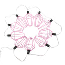 Battery Powered 1.4M 10LED Pink House Fairy String Light Christmas Holiday Decoration