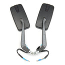 8mm 10mm LED CNC Aluminum Motorcycle Rear View Side Mirrors