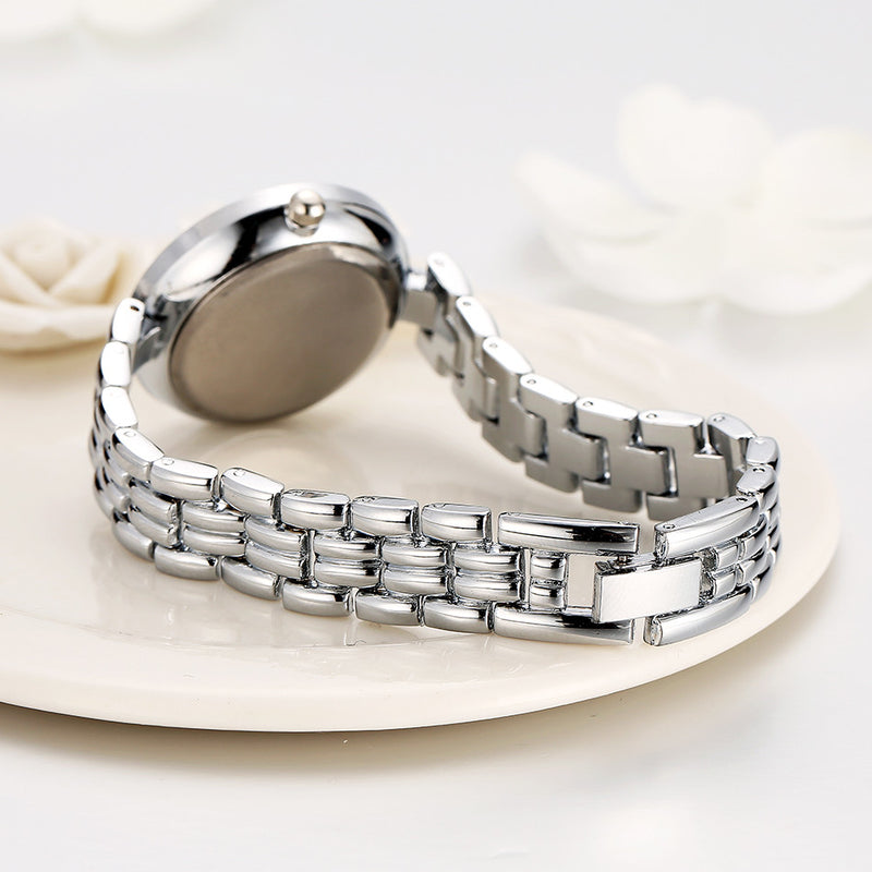 LVPAI P139 Casual Style Ultra Thin Design Women Bracelet Watch Full Steel Quartz Watches