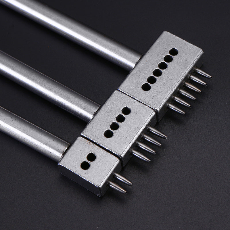 4/5/6mm Leather Chisel Craft Tools Hole Punch Stitching Punch Tool Set
