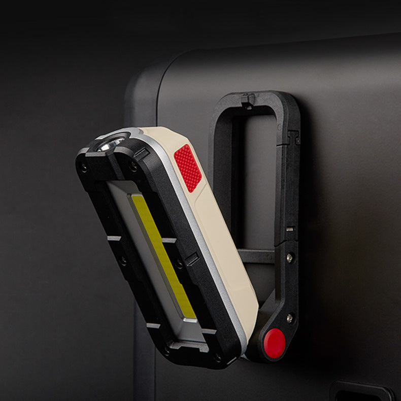 SUNREI V380 COB+LED LED Work Light USB Rechargeable EDC Flashlight 180 Folding Magnetic Tail Noctilucent