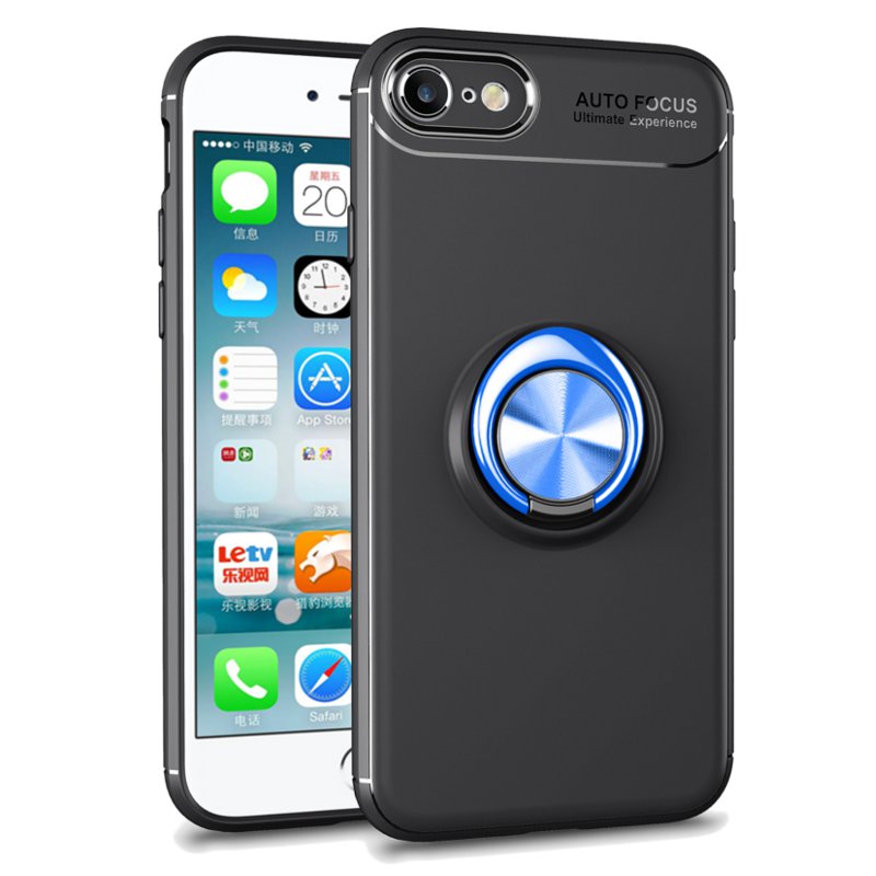 C-KU 360 Rotating Ring Grip Kicktand Protective Case For iPhone