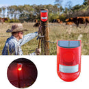 6 LED Solar Alarm Red Lamp Motion Sensor Warning Sound Light Waterproof for Garden Factory Warehouses
