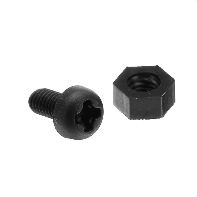 Suleve M3NH6 300Pcs M3 Nylon Screw White&Black Hex Screw Nut PCB Standoff Spacer Assortment Kit