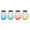 Fashion Graduated Color Glass Drinking Jar Cup Bottle 500ml