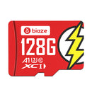 BIAZE 64GB/128GB/256GB Memory Card High Speed TF Card Data Storage Card A1 C10 Professional Version