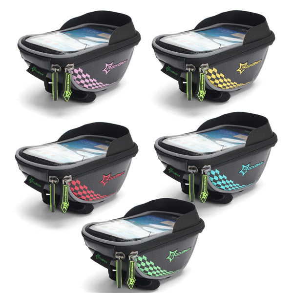 Bike Bicycle Frame Bag Phone Case Clear Handlebar Bags Pannier Holder Touch Screen Bag