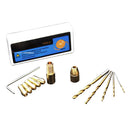 12pcs 0.5-3mm Small Electric Drill Bit Chuck Collet with Micro Twist Drill Set and Allen wrench