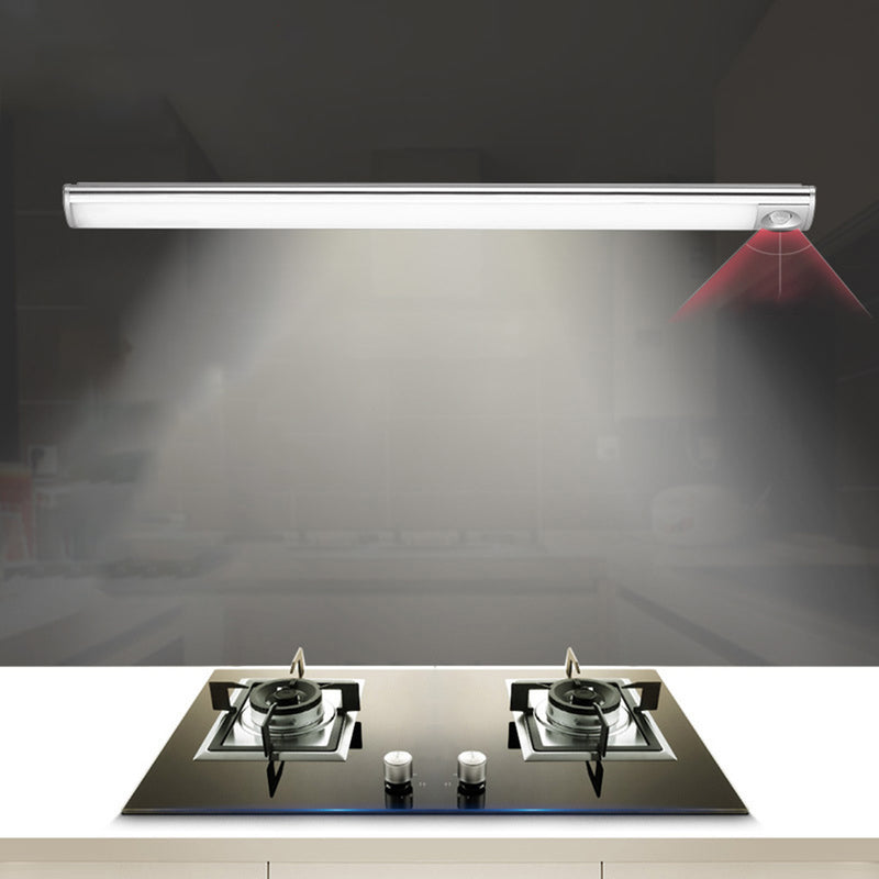 OneFire B110-120 LED Magnetic Cabinet Night Light Removable Human Body Sensor Lamp for Kitchen Hallway Cabinet Bedside
