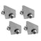 4Pcs 2020 Aluminum Profile Corner Angle Bracket Connector with Gasket Nut + M5 Flat Head Screw for V-Slot 3D Printer