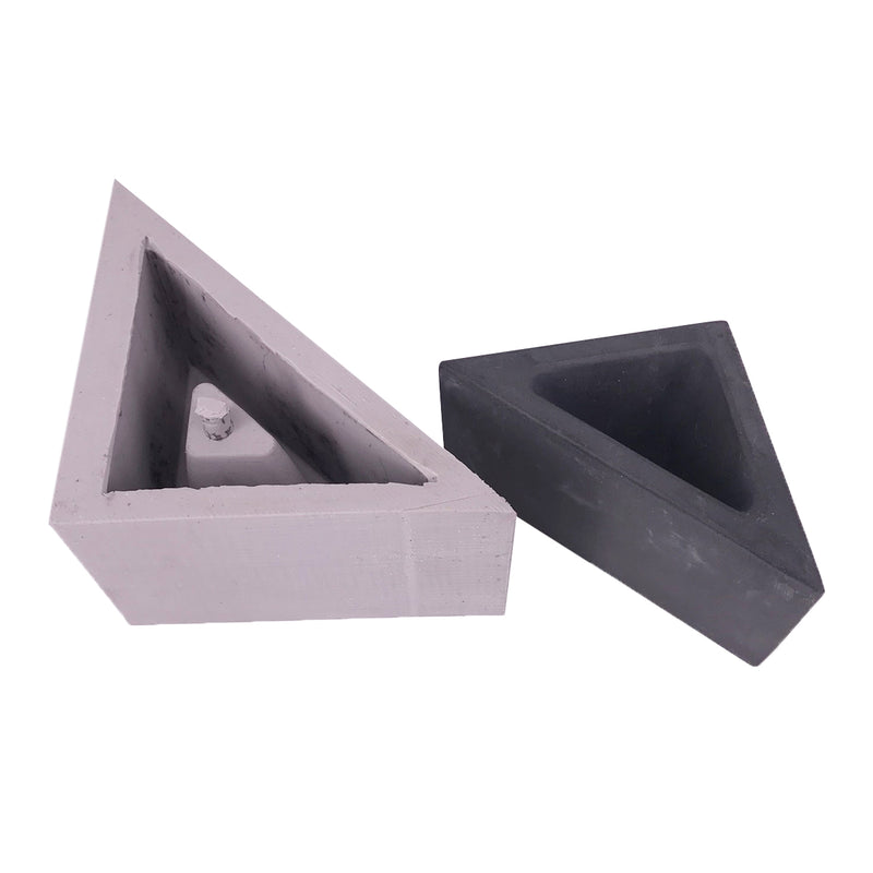 Silicone Flower Pot Mold Triangle Geometric Craft Succulent Plant Concrete Mould
