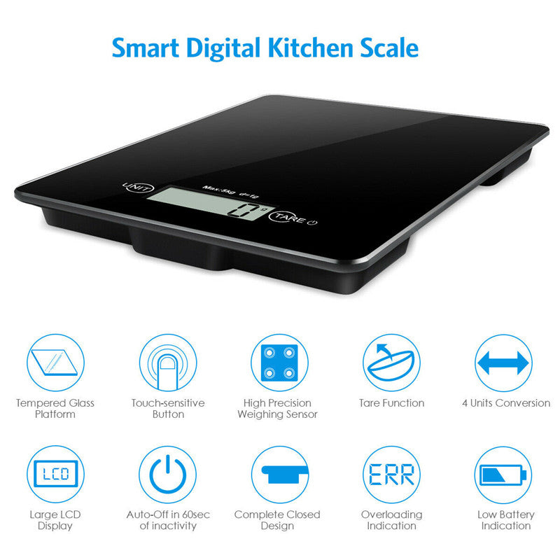 1g-5kg LCD Digital Electronic Balance Jewelry Kitchen Food Weight Gram Scale