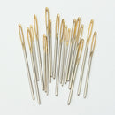 18Pcs 3 sizes Large Knitting Sewing Needles Gold Eye Needle Embroidery Tapestry DIY Tools