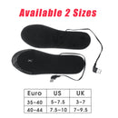 1Pair Electric Heated Shoe Insoles Cold Foot Warmer Feet Battery Warm Pad Heated
