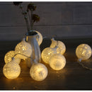 Battery Powered 1.2M 10LEDs Warm White Pure White Snowball Fairy String Light for Christmas Patio
