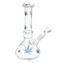 7.28" Reusable H ookah Water Pipe B ong Glass Beaker Filter Clear Shisha T obacco Straw