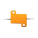 10pcs RX24 25W 200R 200RJ Metal Aluminum Case High Power Resistor Golden Metal Shell Case Heatsink Resistance Resistor