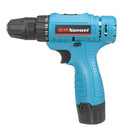 12V Cordless Drill Set Lithium Rechargeable Electric Impact Hand Drill Chuck + 8 Drill Bits+Battery