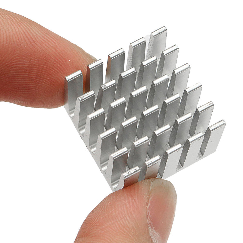 10pcs 20x20x15mm DIY CPU IC Chip Heat Sink Extruded Cooler Aluminum Heat Sink