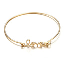 4 Pcs Gold Women Bracelet Set Casual Fashion Style Fruits Bracelet Shell Letter Pendant Bracelet