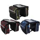 High Capacity 600D Polyester Touch Screen Phones Convenient Bicycle Front Frame Bag Mountain Bike Bag