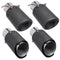 63MM Auto Car Carbon Fiber Exhaust Pipe End Tip Muffler with Blue LED Light