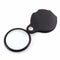 50mm Leather Case Magnifier 5 Times Glass Lens Hand-held Folding Portable For Old Man Reading