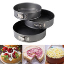 Non-stick Coated Round DIY Cake Pan Tray Tin Bakeware Loose Bottom Base 6 Size