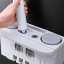 Wall Mount Toothbrush Holder Toothpaste Squeezer Automatic Toothpaste Dispenser