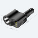 Universal Dual USB Type C Bluetooth 3.1A Fast Charging  Car Cig arette Lighter Charger U Disk Playback HD Decoding