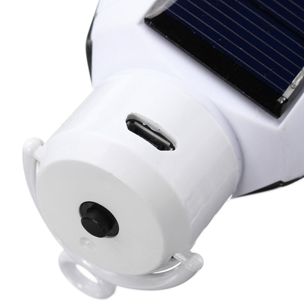 Solar Powered 9W E27 18 LED Bulb Camping Lantern USB Rechargeable for Outdoor Tent Fishing