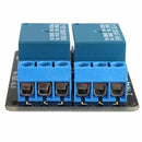 3pcs 5V 2 Channel Relay Module Control Board With Optocoupler Protection For