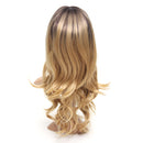 Women Wig Full Synthetic Long Wavy Hair Ombre Blonde Party Wigs