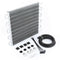 4-10 Row Aluminum Racing Air Conditioner Tube Condenser Engine Transmission Oil Cooler Kit For Universal Car