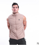 Electric Waistcoat Heated Cloth Jacket USB Thermal Warm Heated Pad Body Warmer Khaki