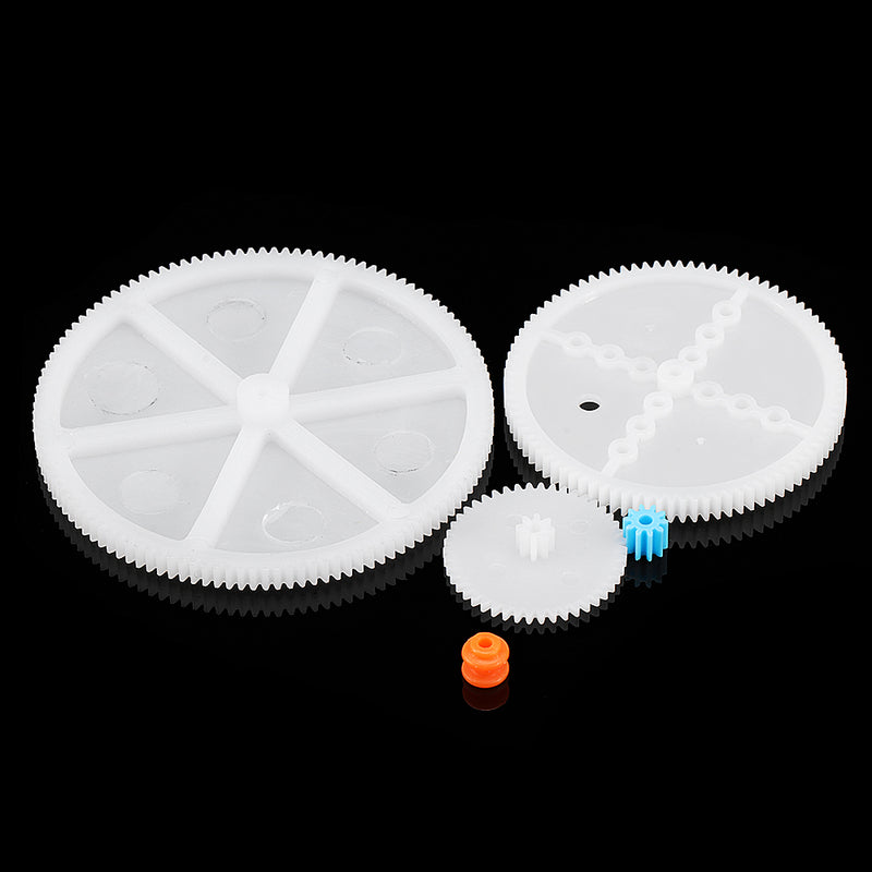 51pcs Mixed Plastic Gear Gearbox Package Kit Spindle gear Rack Pulley Belt Worm Rod Set