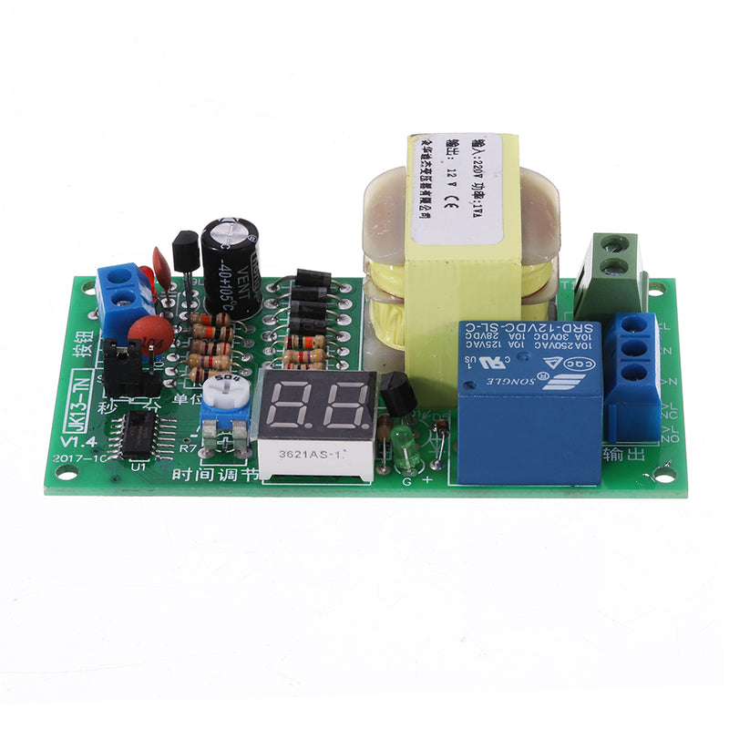 JK13-TN Countdown Relay Module 1-99S with Trigger Delay and Display 220V AC