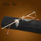LianSanTitanium Portable Anti-fatigue Reading Glasses Frameless Resin Alloy Presbyopic Glass L8085