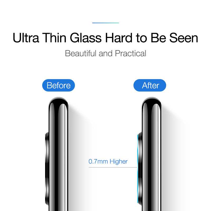 Cafele 2PCS Diamand Anti-scratch HD Clear Tempered Glass Phone Camera Lens Protector for Huawei P30