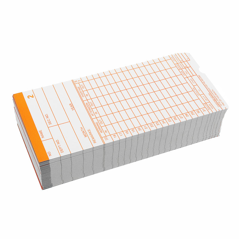 90Pcs Monthly Time Clock Cards Payroll For Employee Attendance Bundy Recorder Timer
