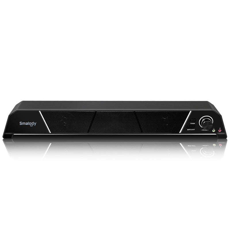 Smalody Computer Speaker 8W Super Bass HIFI Sound 3.5mm Jack USB Powered Wired TV Speaker Soundbar